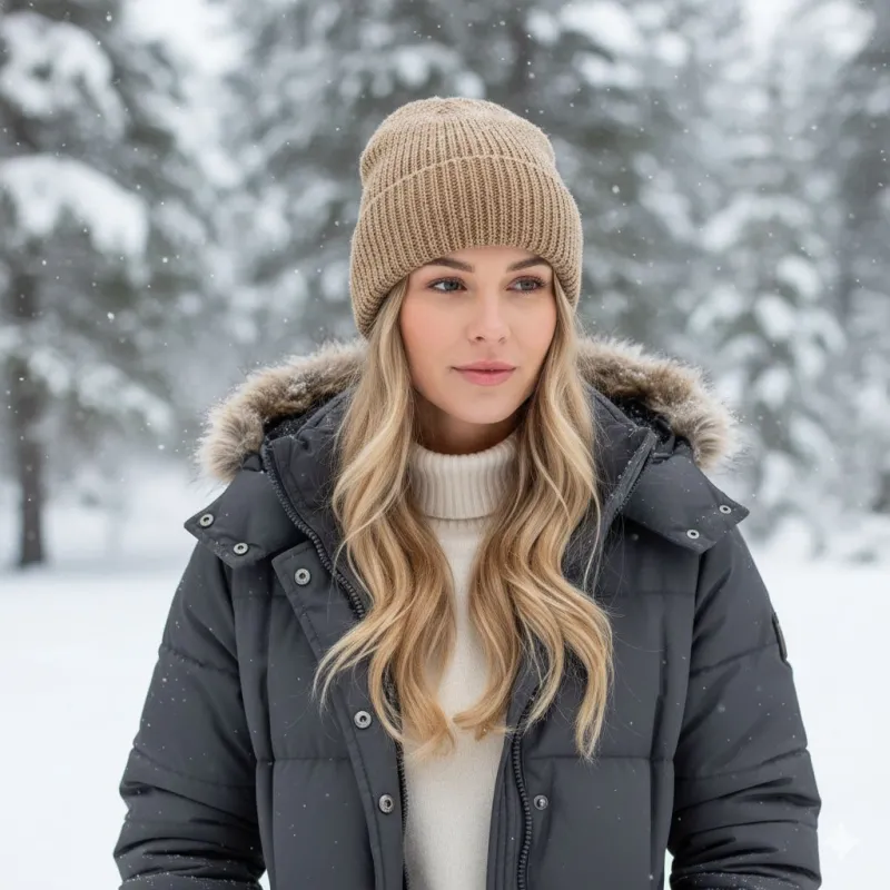 Cardigan Knit Beanie sold by Purely Alpaca