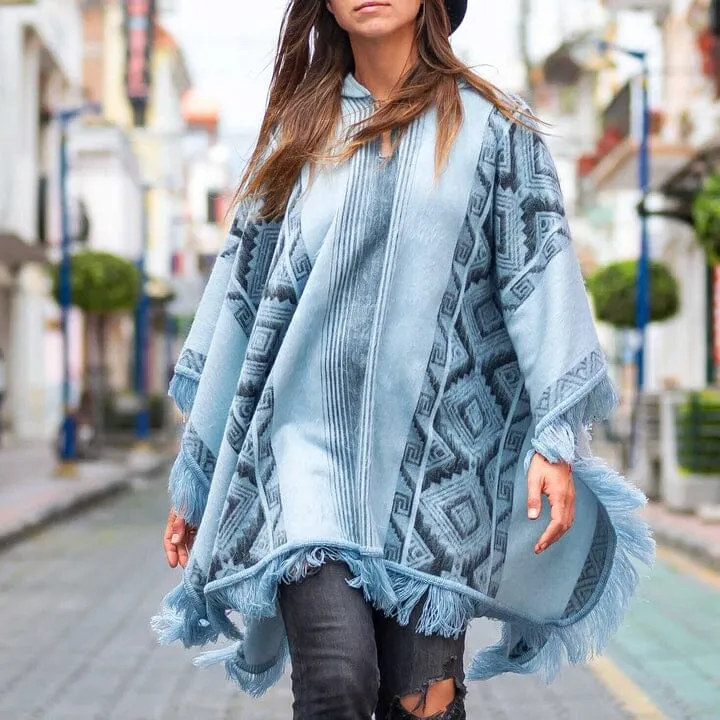 Andean Sky Alpaca Poncho sold by Purely Alpaca