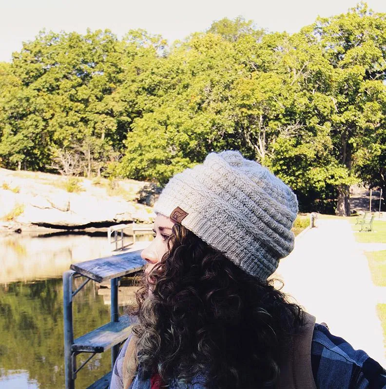 Textured Alpaca Slouch Beanie sold by Purely Alpaca product image thumbnail 2