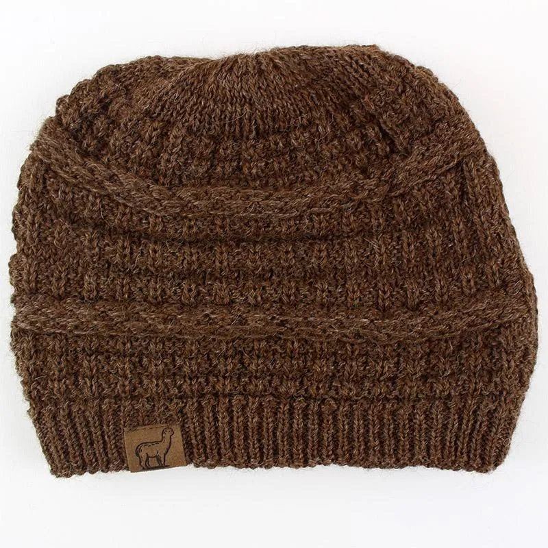 Textured Alpaca Slouch Beanie sold by Purely Alpaca product image thumbnail 5