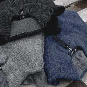 Men's Bucksport Half-Zip Alpaca Pullover sold by Purely Alpaca product image thumbnail 3