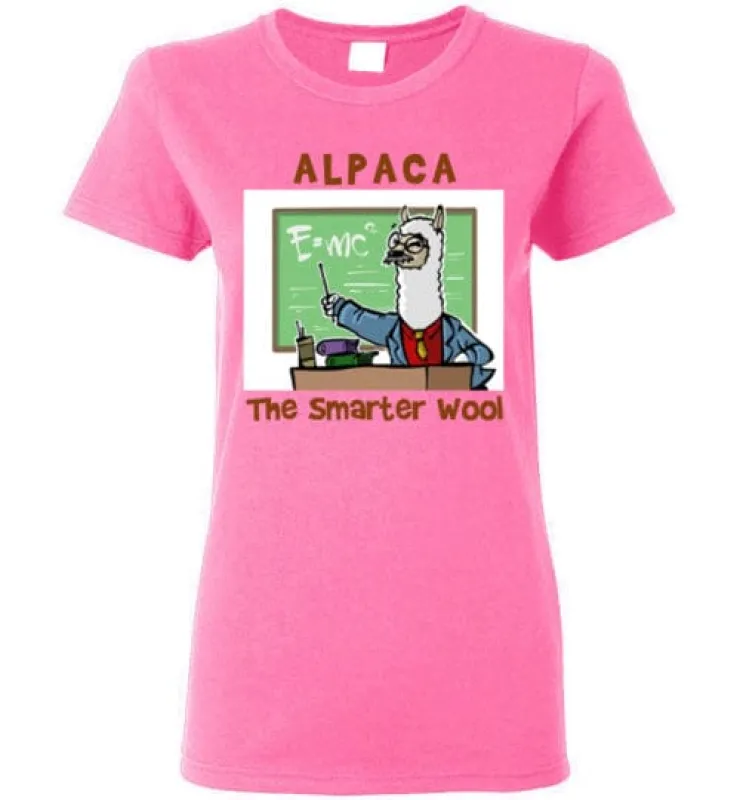 t-shirt: Alpaca The Smarter Wool Ladies Short-Sleeve sold by Purely Alpaca