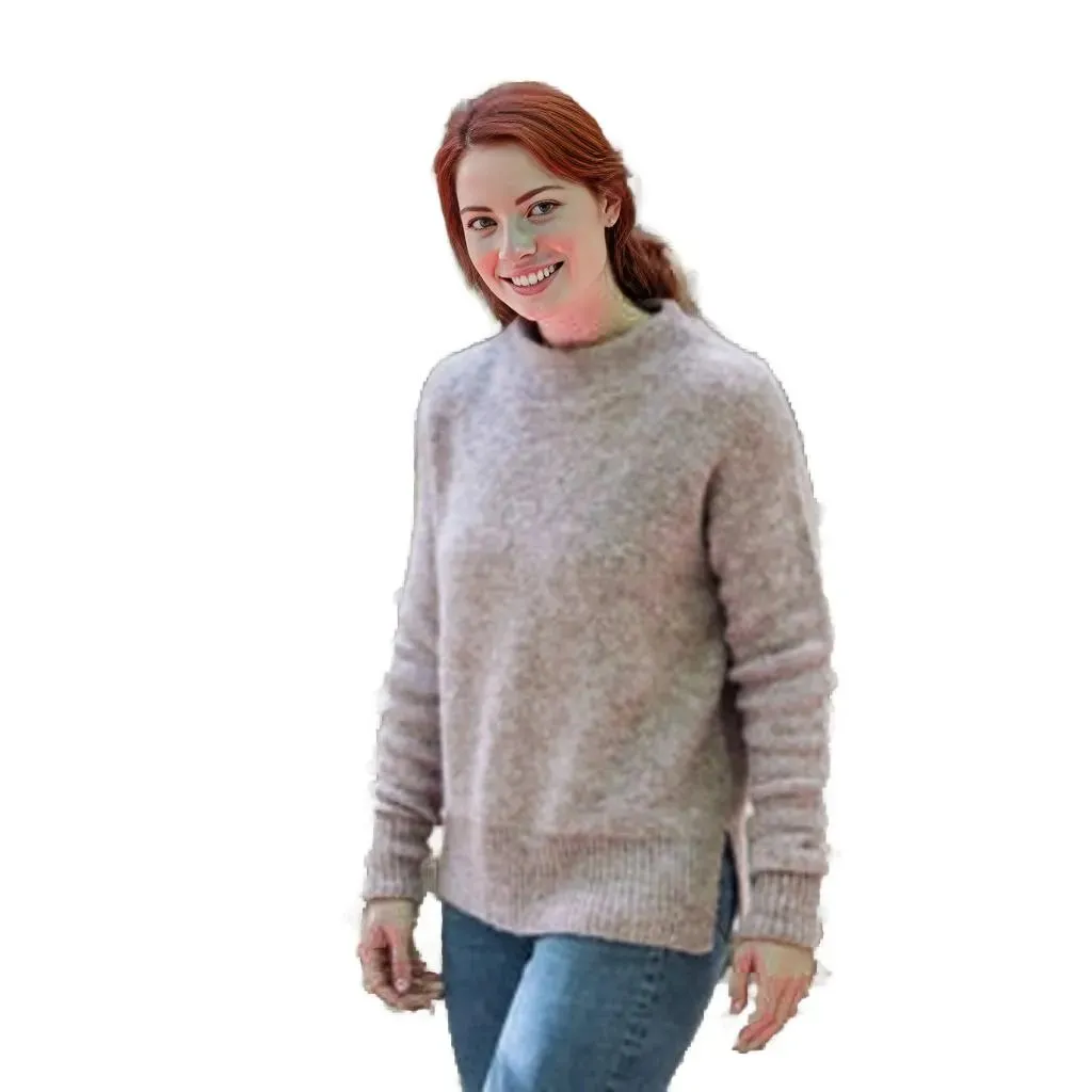 Raya Mock Alpaca Sweater sold by Purely Alpaca