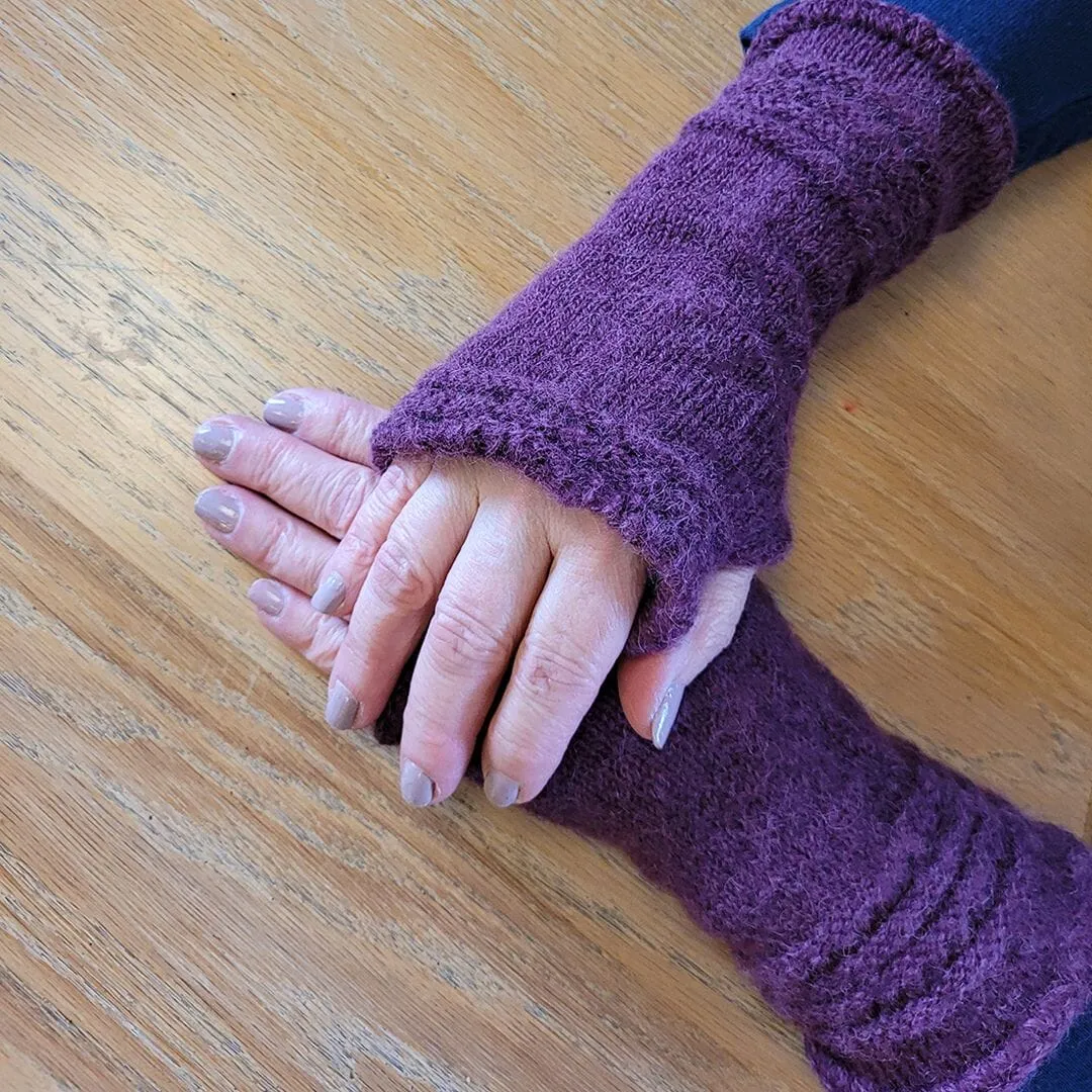 Alpaca Wrist Warmers Eyelet sold by Purely Alpaca product image thumbnail 5