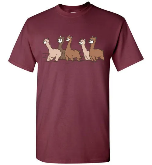 t-shirt: Curious Alpacas Gildan Short-Sleeve sold by Purely Alpaca product image thumbnail 5