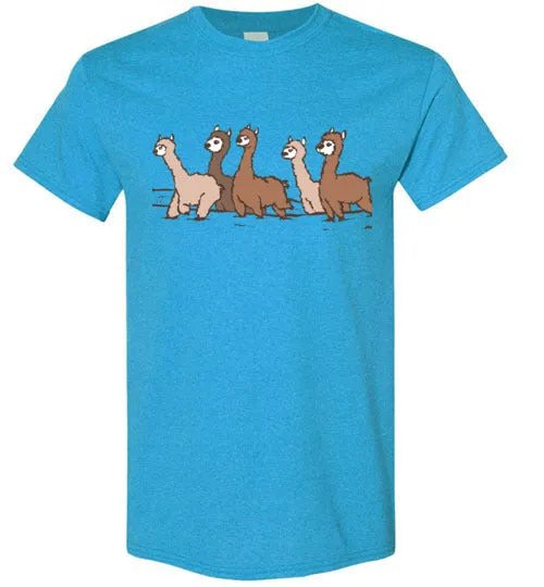 t-shirt: Curious Alpacas Gildan Short-Sleeve sold by Purely Alpaca product image thumbnail 4