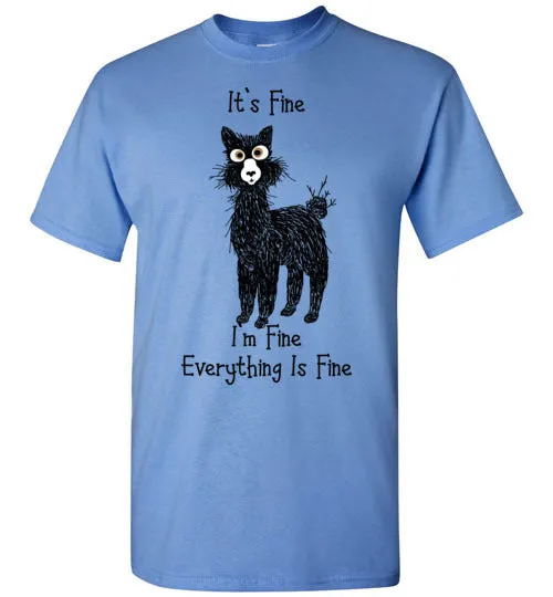 t-shirt: Alpaca I'm Fine Short-Sleeve sold by Purely Alpaca product image thumbnail 3