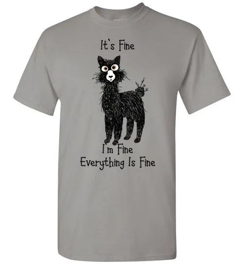 t-shirt: Alpaca I'm Fine Short-Sleeve sold by Purely Alpaca product image thumbnail 5