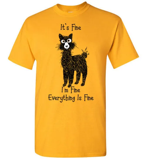 t-shirt: Alpaca I'm Fine Short-Sleeve sold by Purely Alpaca product image thumbnail 4