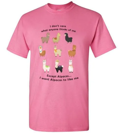 t-shirt: I Want Alpacas to Like Me Gildan Short-Sleve sold by Purely Alpaca