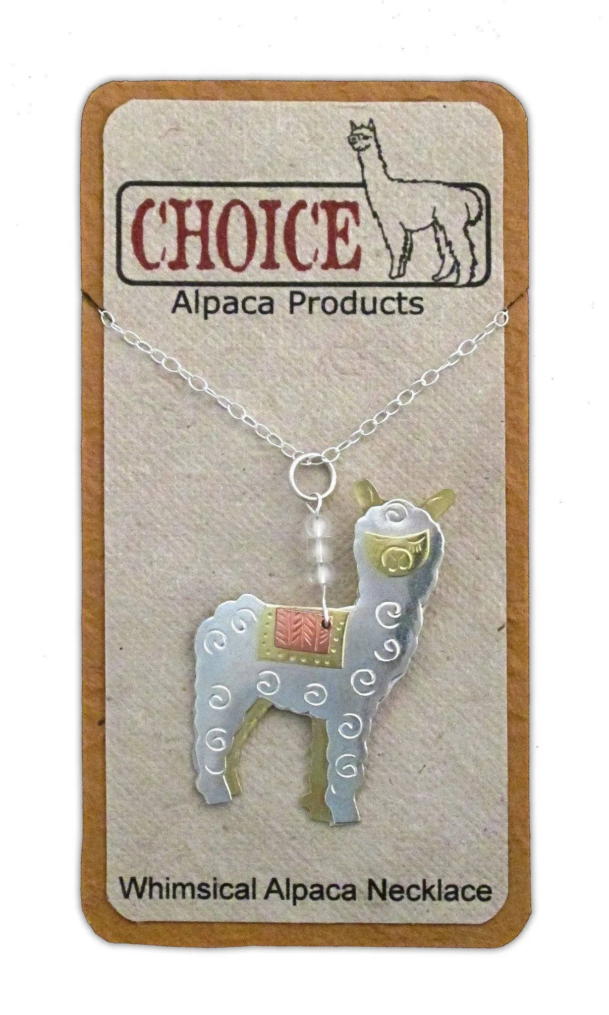 Whimsical Alpaca Necklace sold by Purely Alpaca