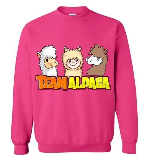 t-shirt: Team Alpaca Gildan Crewneck Sweatshirt sold by Purely Alpaca product image thumbnail 2