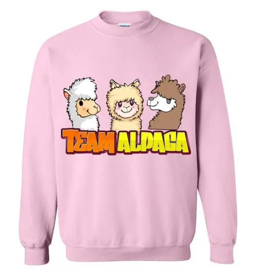 t-shirt: Team Alpaca Gildan Crewneck Sweatshirt sold by Purely Alpaca product image thumbnail 3