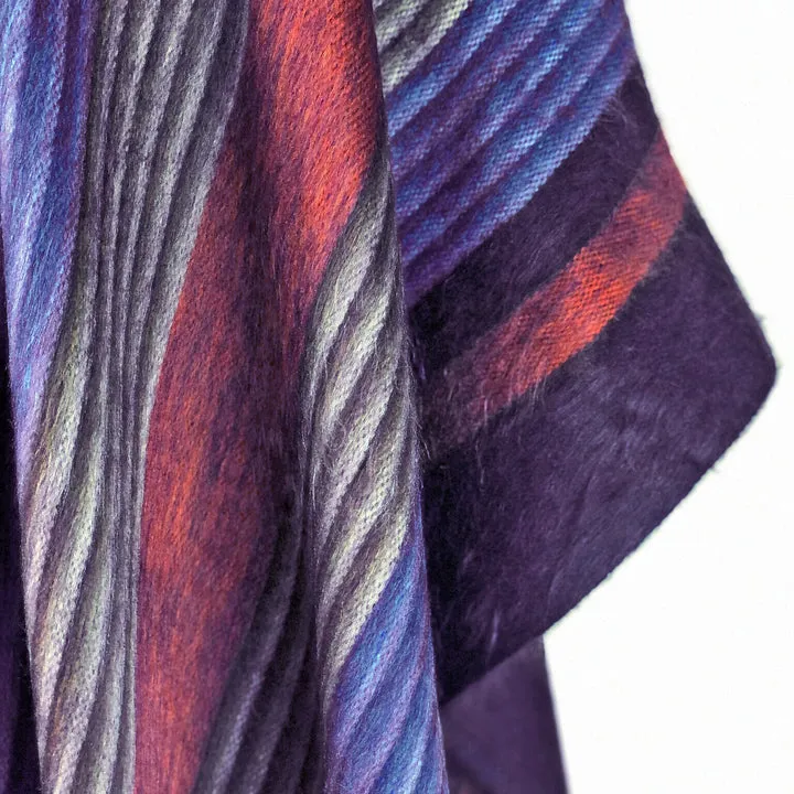 Six Band Alpaca Poncho sold by Purely Alpaca product image thumbnail 4