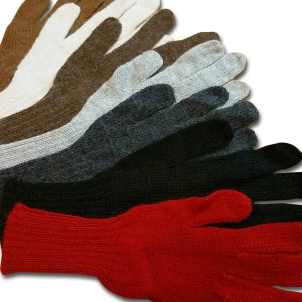 Colorful 100% Alpaca Full Fingered Knit Alpaca Gloves sold by Purely Alpaca product image thumbnail 3