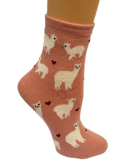 Alpaca Love Ankle Height Cotton Socks sold by Purely Alpaca product image thumbnail 3