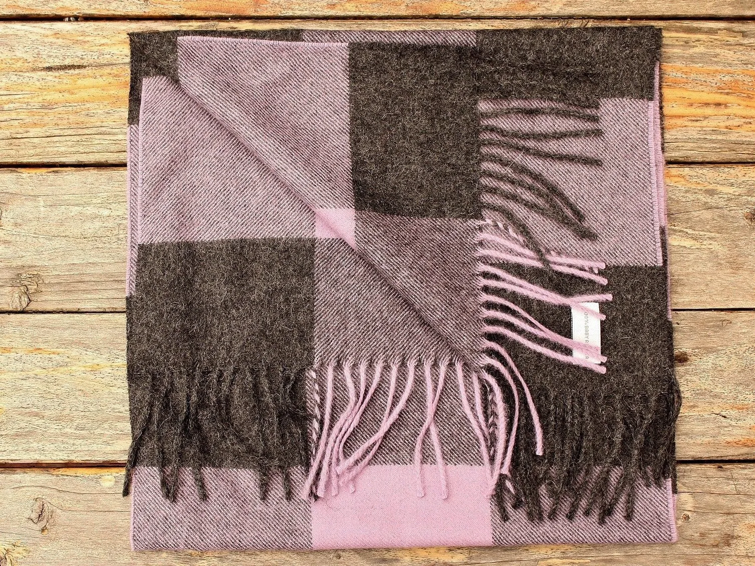 Luxury Square Alpaca Scarf sold by Purely Alpaca product image thumbnail 3