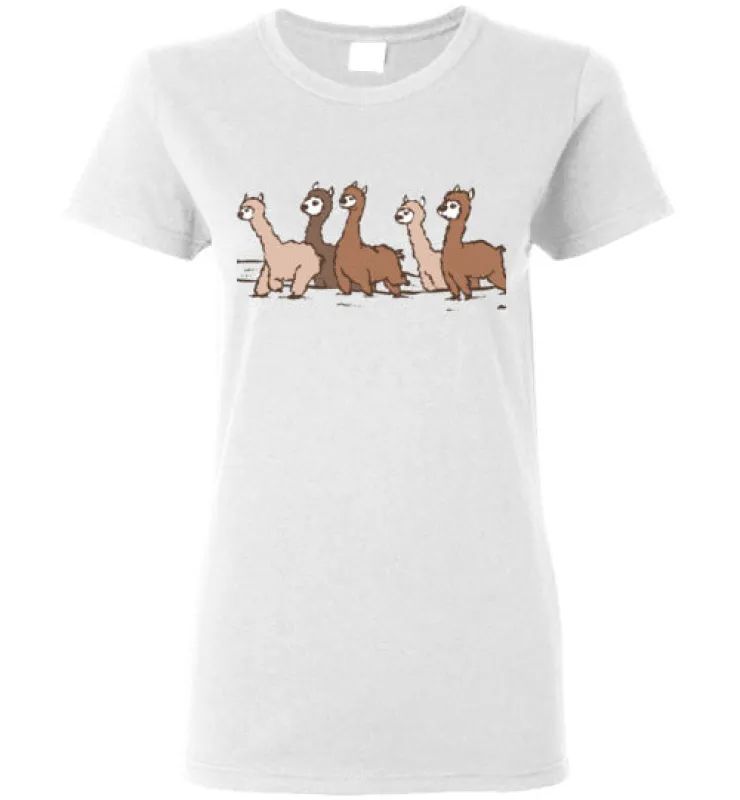 t-shirt: Curious Alpacas Gildan Ladies Short-Sleeve made by Taylor Swift