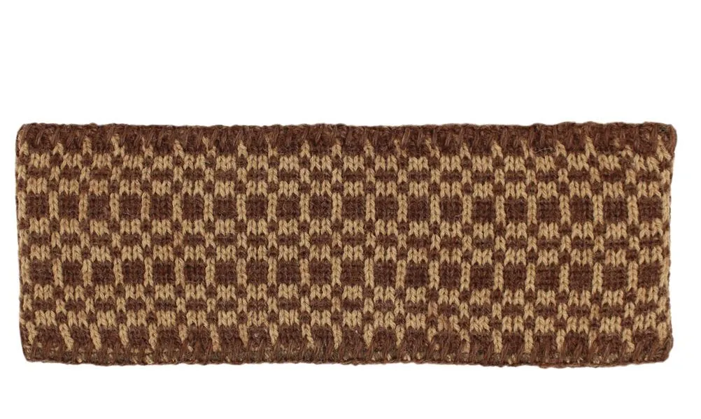 Checkered USA Made Alpaca Headband sold by Purely Alpaca product image thumbnail 5