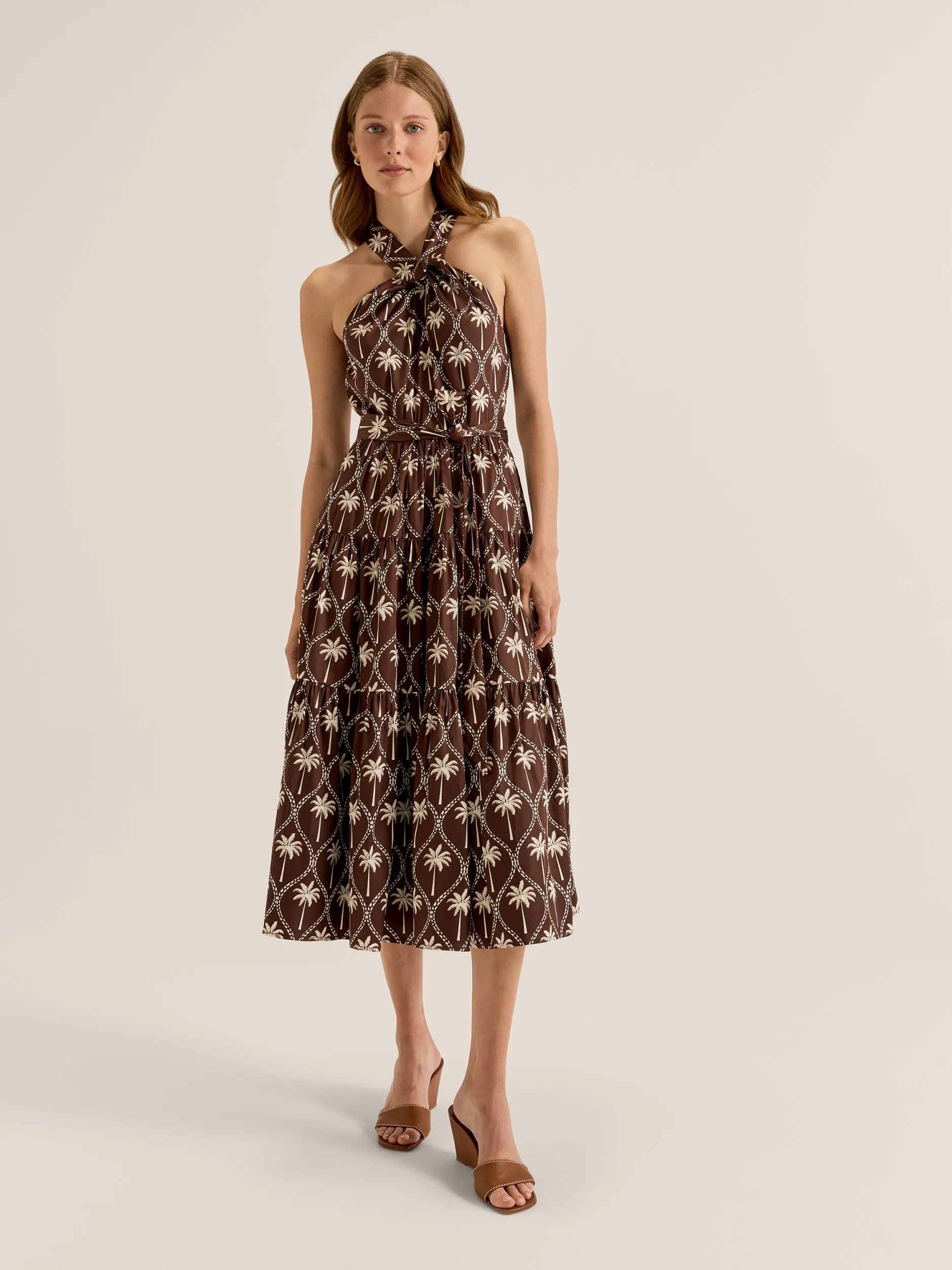 Palms Halter Sun Dress sold by Review