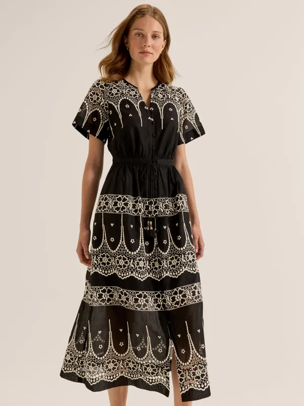 Florida Embroidered Midi Dress sold by Review