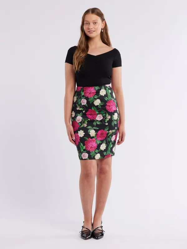 Raspberry Peony Skirt sold by Review
