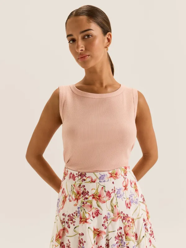 Olivia Ribbed Top sold by Review