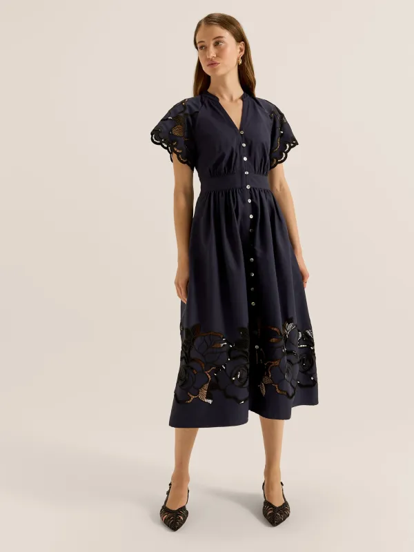 Orchid Lace Midi Dress sold by Review