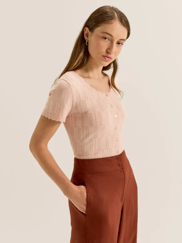 Ella Short Sleeve Cardigan sold by Review