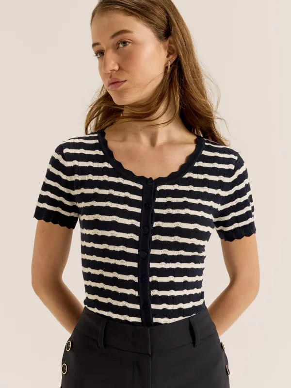 Charli Short Sleeve Cardigan made by Review