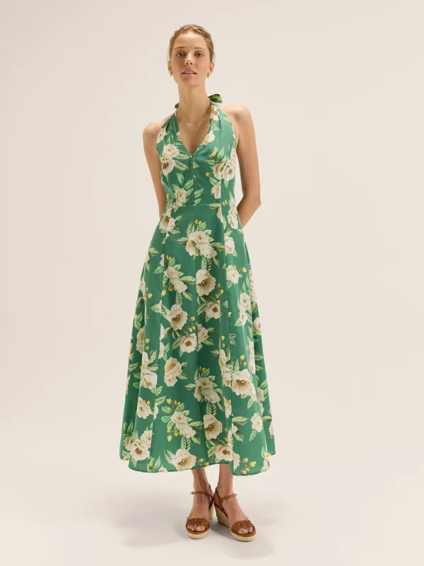 Peony Halter Dress sold by Review