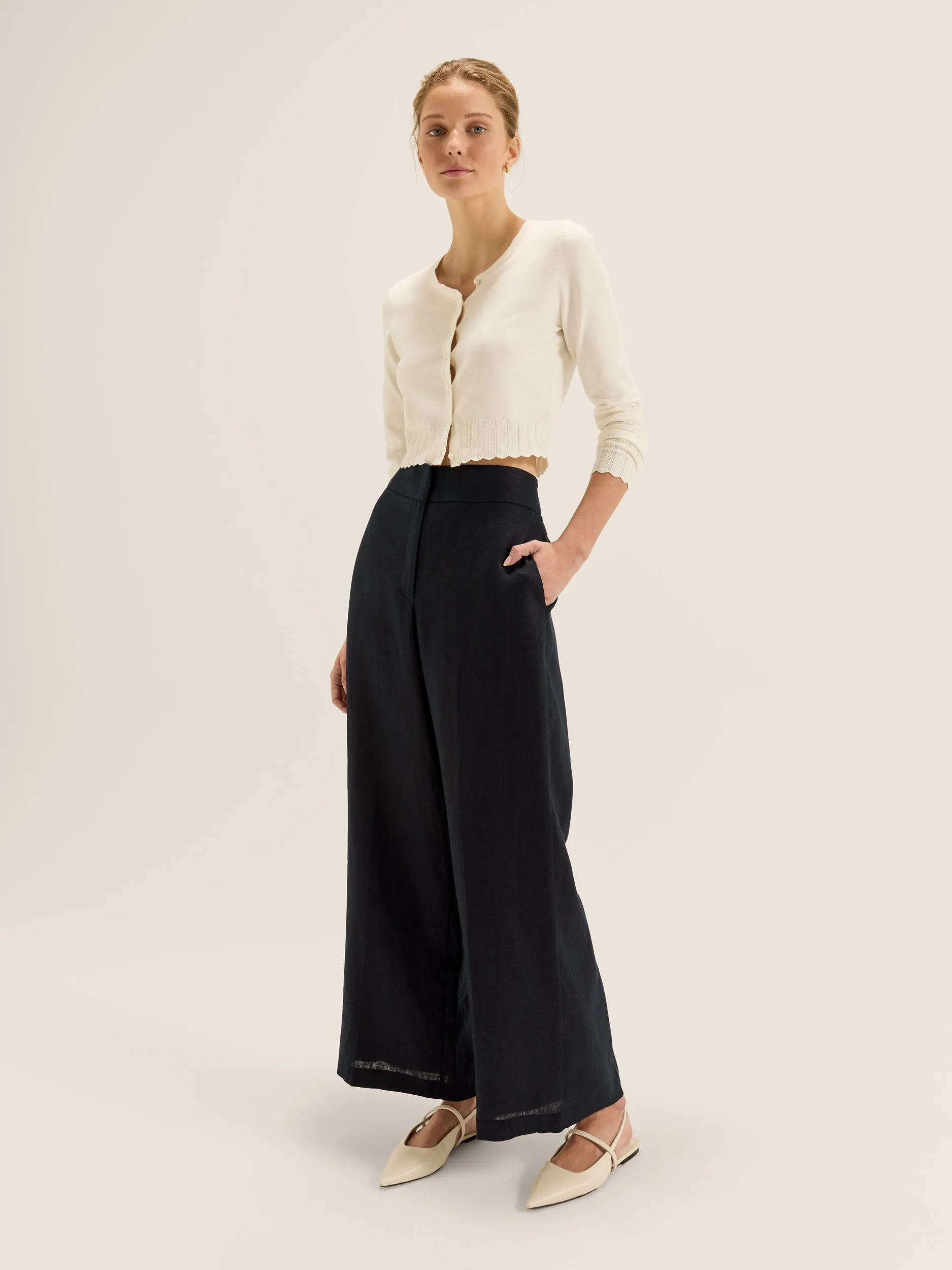 Celine Linen Pants sold by Review