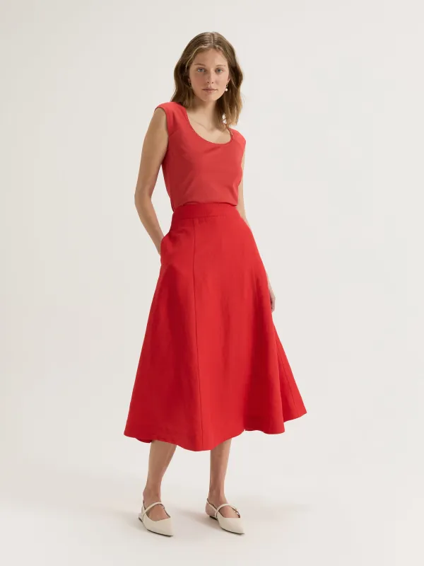 Elisa Midi Skirt sold by Review