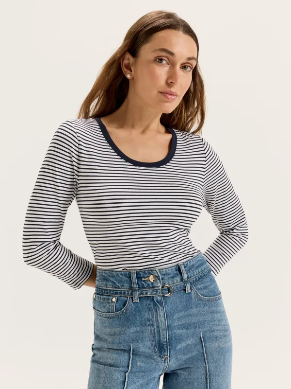 Maisey Stripe Top sold by Review
