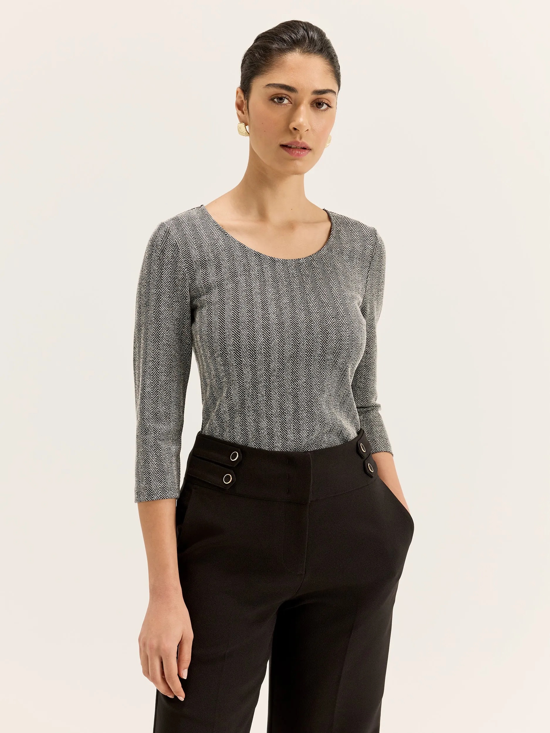Bonnie Tweed Top sold by Review
