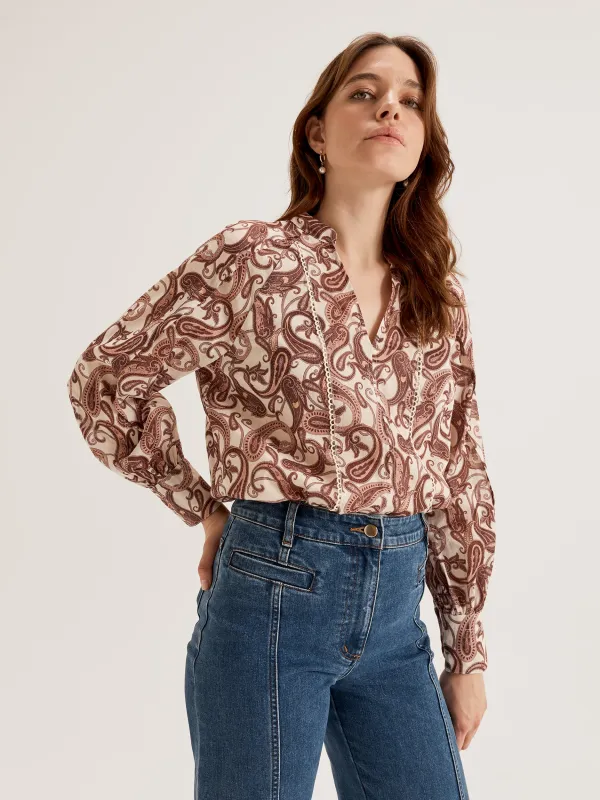 Sorrento Paisley Blouse sold by Review