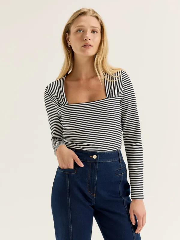 Maloney Stripe Top made by Review