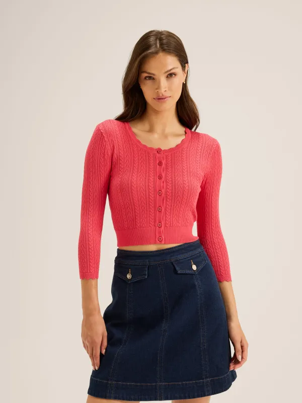 Hazel 3/4 Sleeve Cardigan made by Review