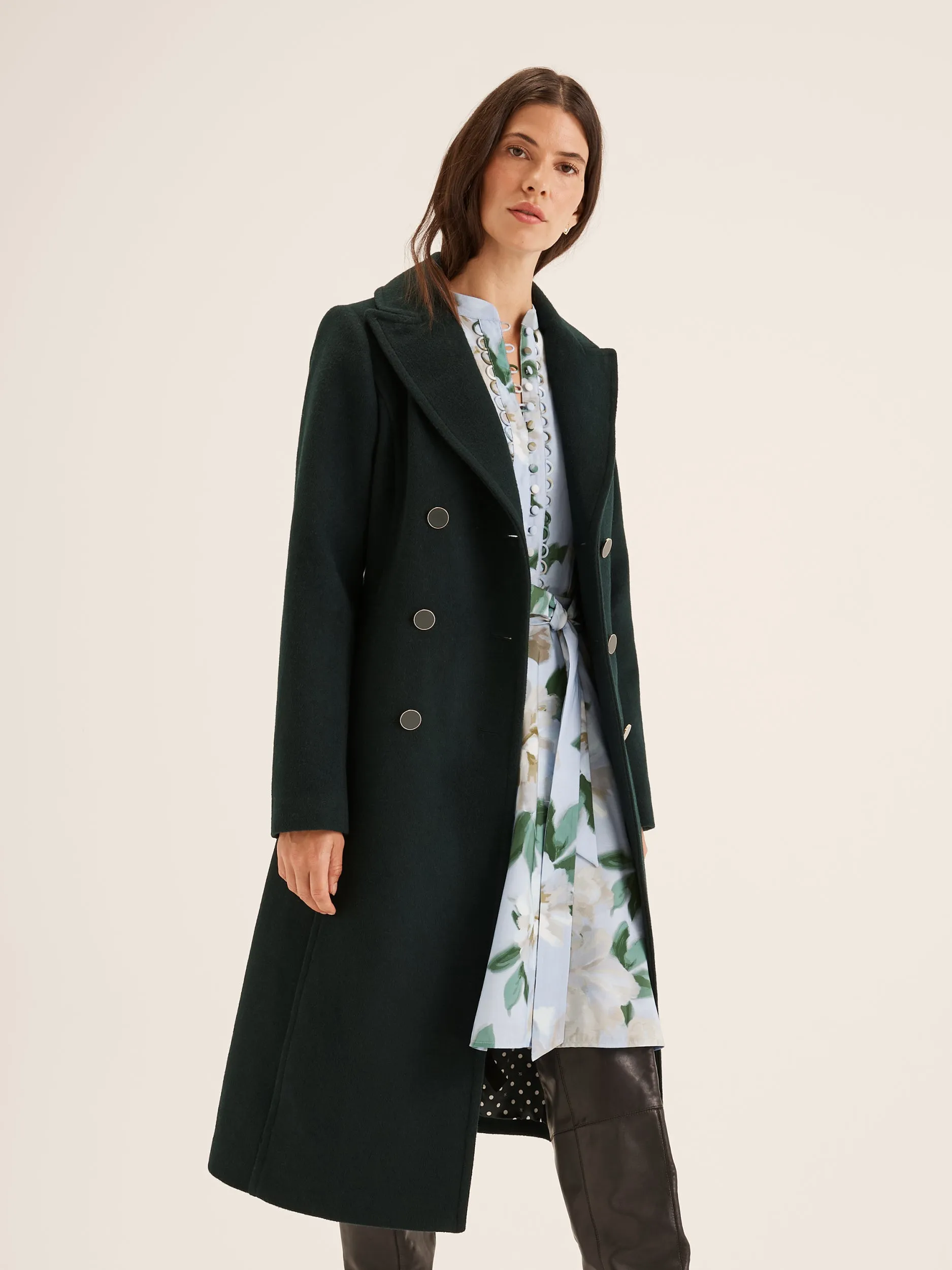 Diana Longline Coat sold by Review
