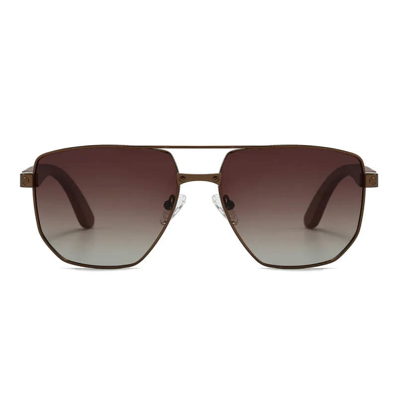 Dollger Wood Vintage Aviator Sunglasses sold by Dollger