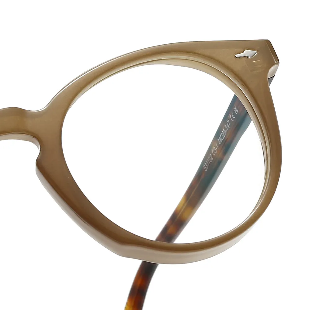 Keyhole Bridge Acetate Geometric Eyeglasses sold by Dollger product image thumbnail 4