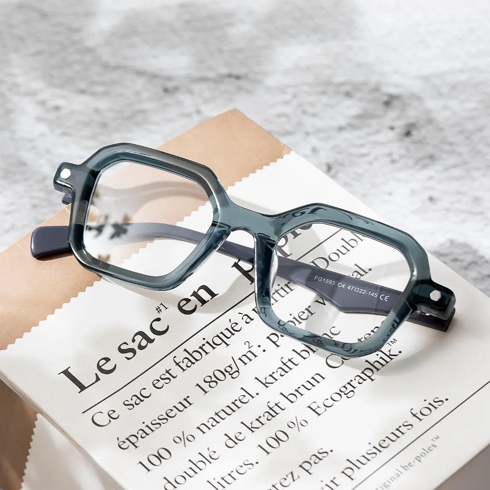 Hipster Acetate Geometric Eyeglasses sold by Dollger product image thumbnail 3
