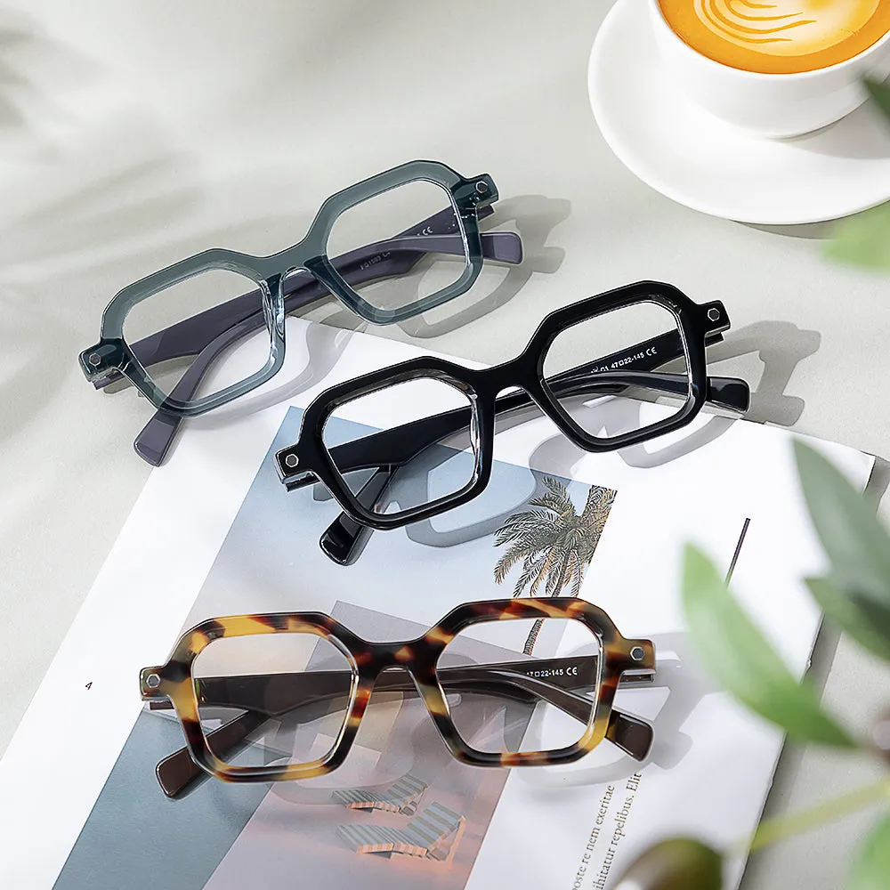 Hipster Acetate Geometric Eyeglasses sold by Dollger product image thumbnail 4