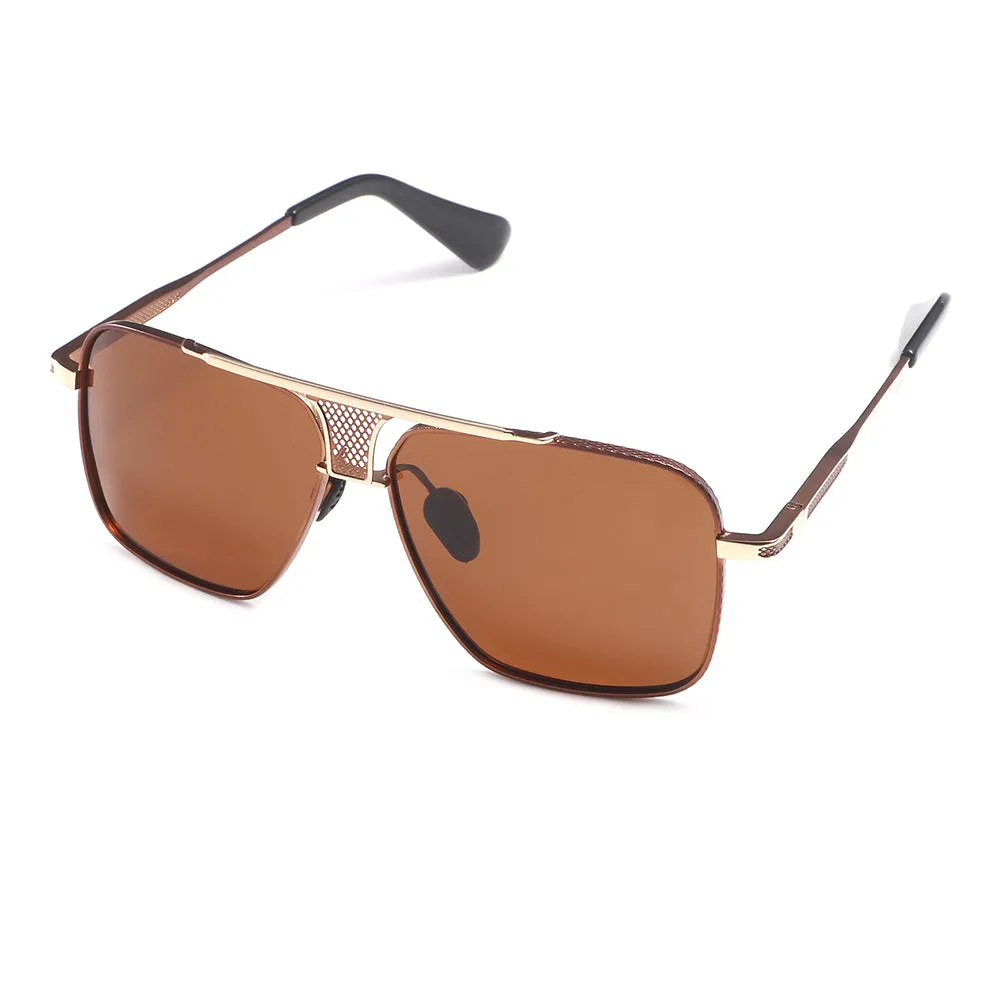 Dollger Square Aviator Metal Sunglasses sold by Dollger product image thumbnail 2
