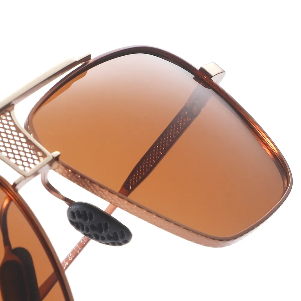 Dollger Square Aviator Metal Sunglasses sold by Dollger product image thumbnail 5