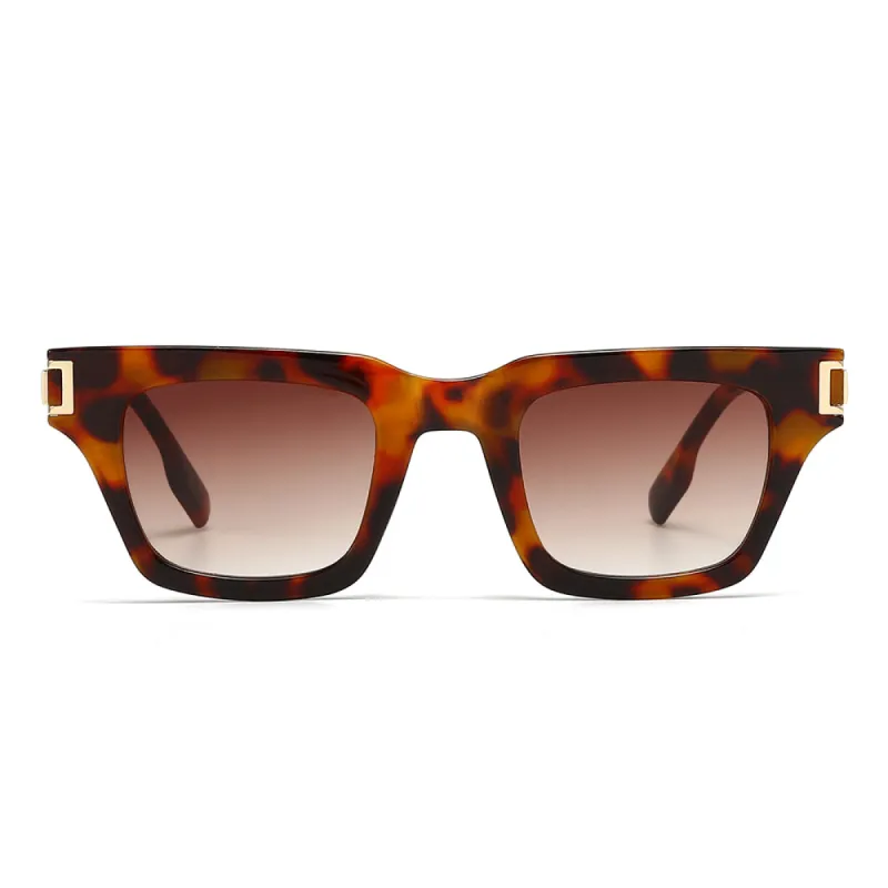 Classic metal rectangular tinted sunglasses sold by Dollger