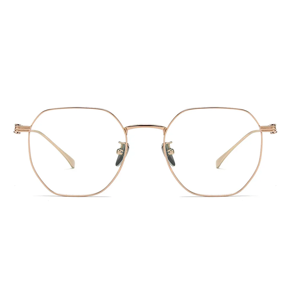 Light Hipster Geometric Eyeglasses sold by Dollger