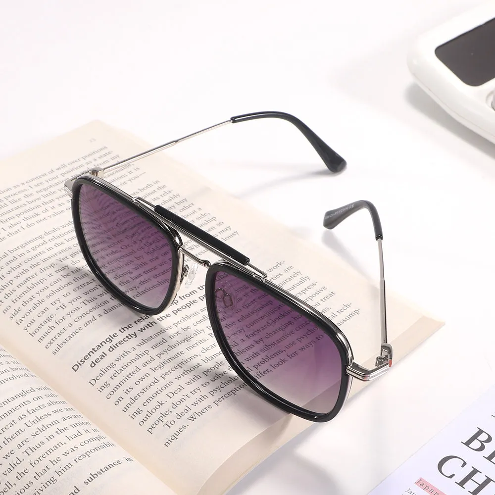 Dollger Square Aviator Black Sunglasses sold by Dollger product image thumbnail 5