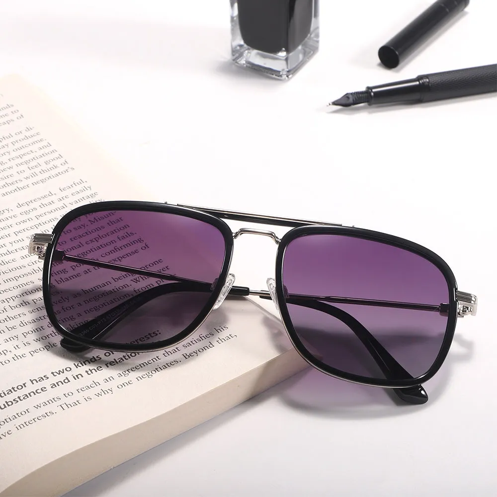 Dollger Square Aviator Black Sunglasses sold by Dollger product image thumbnail 2