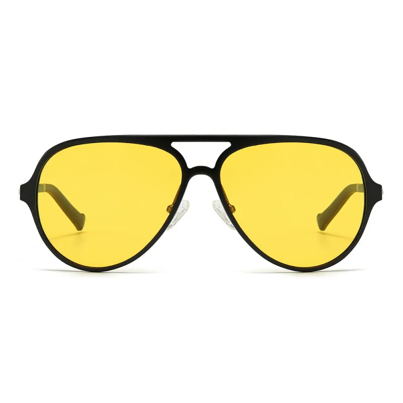 Alloy Night Driving Aviator Sunglasses sold by Dollger